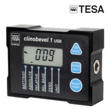 Uhlomer 100X35X75mm digitálny sklonomer TESA ClinoBevel 1