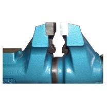 Zverák š.125 mm dielenský York Lux T s čeľusťami pre rúrky