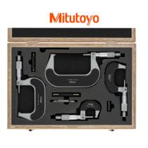 Mikrometer 0-100 / 0,01 DIN 863 strmeňový analógový Mitutoyo (sada 3ks)