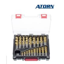 Vrták D1,0-10,0 sada delenie 0,5 HSS DIN 338 TiN 150 ks ATORN