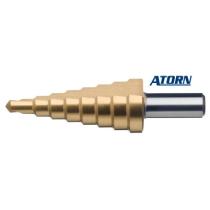 Vrták  D6-30x85/12 stupňovitý HSS TiN rovné drážkovanie ATORN