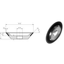 12V9 D175 W3 X3 H32 D76 C125 T Atak CHX diamantový brúsny kotúč