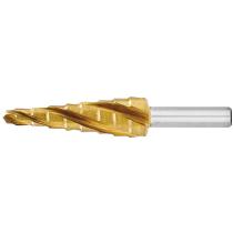 Vrták stupňovitý D4-12x80/5 HSS TiN 4x špirálové drážkovanie