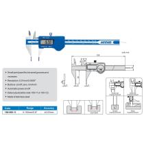 Posuvné meradlo 150/0,01 digitálne plochý hĺbkomer s výstupom dát ACCUD