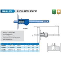 Hĺbkomer 0-500/0,01 mm digitálny s výstupom údajov ACCUD