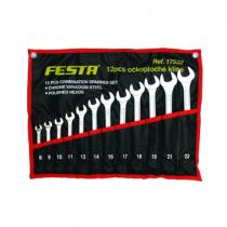 Sada 12 dielna očko-plochých kľúčov 8-22