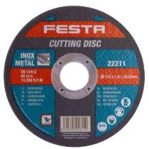 Rezný kotúč 115x1x22,2 mm na kov FESTA 22211
