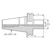 Upínač SK40 MK2 DIN 69871 AD ATORN