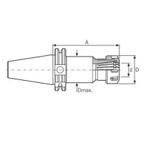 Upínač SK40 ER32 2-20 mm A=100 DIN 69871 AD/AF ORION