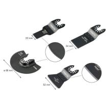 Nástroje pre oscilačnú brúsku sada 4ks FESTA BiM