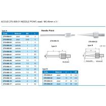 Dotyk D1 L3 mm merací valcový tvrdokov M2,5x0,45 ACCUD