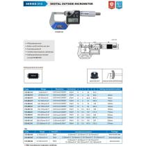 Mikrometer 150-175 / 0,001 strmeňový digitálny IP65 Accud