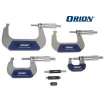 Mikrometer 0-100 / 0,01 DIN 863 sada strmeňový analógový ORION