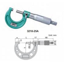 Mikrometer strmeňový 0-25 / 0,01 DIN 863 Insize