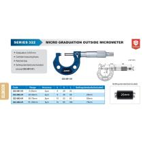 Mikrometer 0-25 / 0,001 DIN 863 strmeňový analógový ACCUD