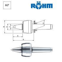 Hrot 60° otočný MK1 predlĺžený typ HVL PRO ROHM