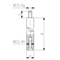 Dotyk d4mm M2,5 L20 mm predĺžený HK
