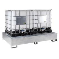 Vaňa záchytná 2300x1500x300 mm 1000 l oceľová zinkovaná pre IBC kontajner