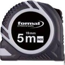 Zvinovací meter 5 m šírka 19 mm INOX FORMAT