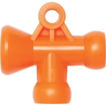 Rozdvojka 1/4" tvar T na 2x 1/4" 90° LOC-LINE