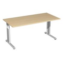 Stôl pracovný 1600x800 javor/strieborný foot FLEX