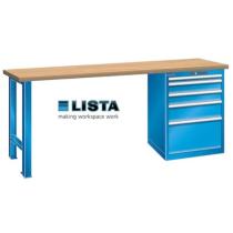 Stôl dielensky 1500x700x840 mm 27x27E 5zás zámok R5012 LISTA