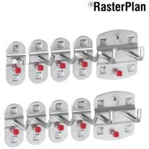 Držiak sada 10ks na náradie oceľový plech RASTERPLAN