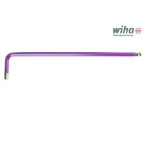 Kľúč 4 mm inbusový 6 hranný šikmý guľová hlava fialový WIHA