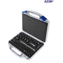 Sada násrčných kľúčov 1/4" 46ks DIN 3129 GOLA ASW