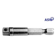 Adaptér bit 1/4" 6-hran 1/2" 4-hran L50mm ASW