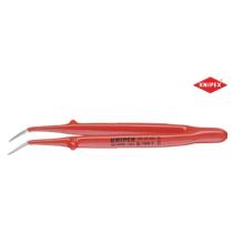 Pinzeta 150 mm presná jemný zahnutý hrot A2/occeľ VDE KNIPEX 92 37 64