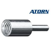 Adaptér závitový M6 na stopku D6 L-50mm pre kefy ATORN