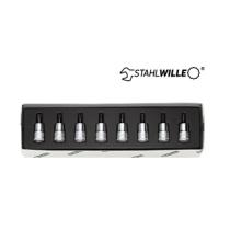 Hlavica 3/8" TX T9-T40 DIN 3120 sada 8ks STAHLWILLE (torx)