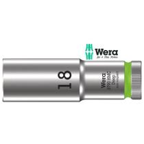 Hlavica 1/2" 18 mm DIN 3124 6-hran dlhá GOLA WERA