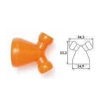 Rozdvojka 1/2" tvar Y z 1/2" na  2x 1/4" Loc-Line