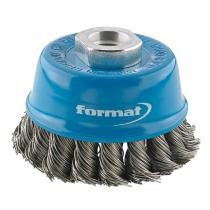 Kartáč D65 hrncový oceľový drôt 0,3 vrkočový M14 FORMAT