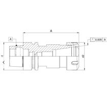 Upínač HSK 40 E ER25M L80 DIN 69893 Diebold