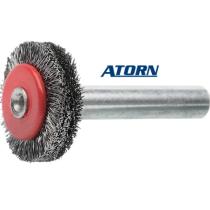 Kartáč D50 x 10 x 6 0,30 mm nerezový drôtený zvlnený V2A ATORN