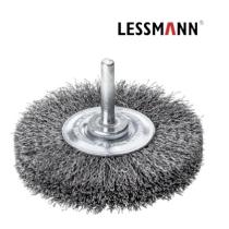Kartáč D80 x 19 x 6 drôt 0,3 mm oceľový drôtený zvlnený 418163 LESSMANN