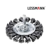 Kartáč D75 x 12 x 6 drôt 0,50 mm nerezový drôtený zvlnený LESSMANN