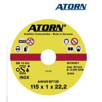 Rezný kotúč 180x1,5x22,23 mm A46U9 na nerez oceľ INOX ATORN