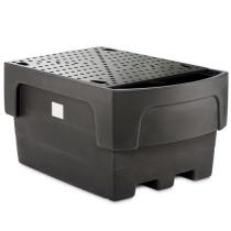 Vaňa záchytná 1620x1170x880 mm 1100 l plastová s plastovým roštom