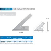 Uholník 150x100 príložný 45° nerezový so základňou ACCUD