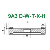 9A3 D150 T25 W15 X4 H20 D107 C100 (3-150-15/4 BIII) ProTech ToolREX