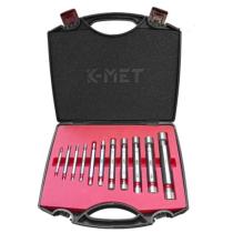 Valčekový medzný kaliber D3-D10 H7 obojstranný sada 11ks v kufri Kinex