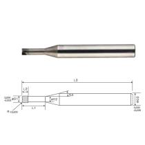 Fréza D1,5 R0,1 2z 0° lapovacia L2=1,5 CBN ToolREX TW