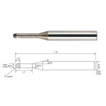 Fréza D1 R0,5 2z 0° rádiusová dlhá L2=0,7 CBN ToolREX TW