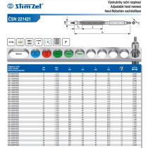 Výstružník D9 nastaviteľný ručný ČSN 22 1421 DIN 859 StimZET