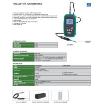 Gaussmeter rozsah 0-2000 mT +/-2% +/-5% meradlo magnetizmu Insize (Teslameter)