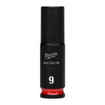 Hlavica 3/8" 9mm 6-hran nástrčná predlžená Shockwave MILWAUKEE